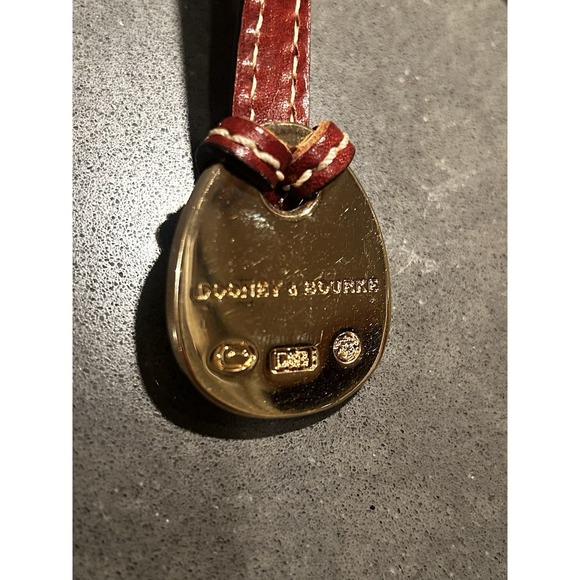 Dooney & Bourke Letter Carrier Bag Monogrammed Crossbody Purse Canvas & Leather - Picture 16 of 16